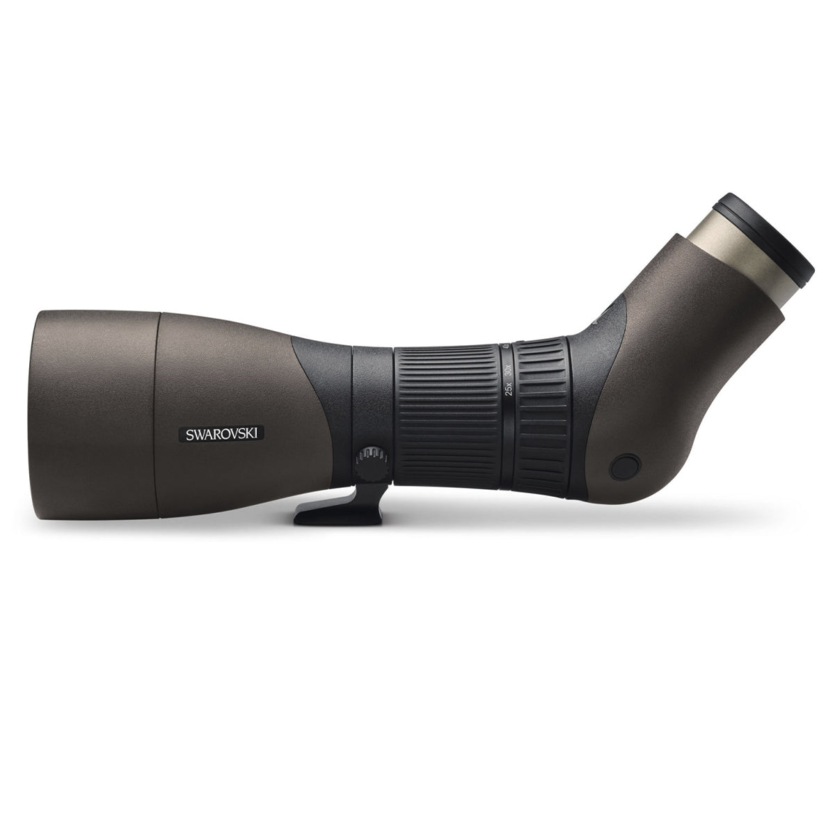 Telescopio Swarovski Optik ATX interior con trípode de madera