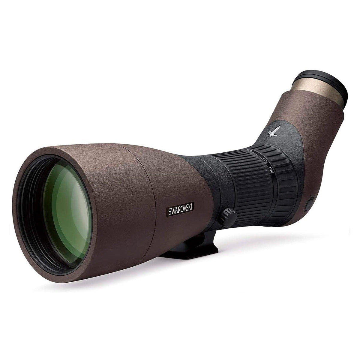 Telescopio Swarovski Optik ATX interior con trípode de madera