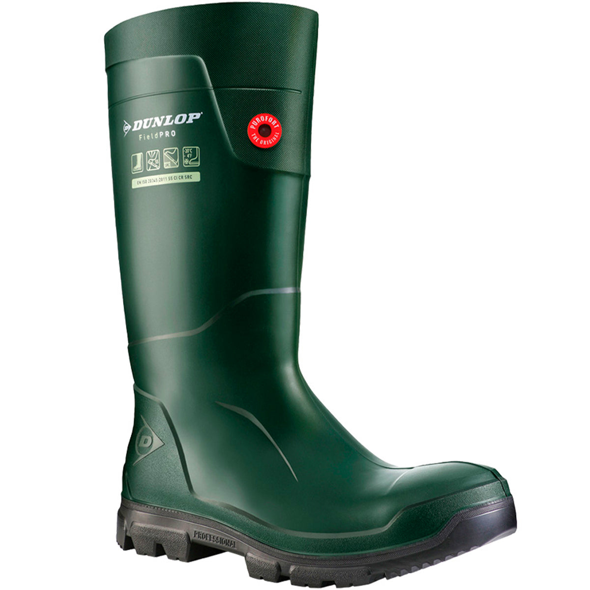 Bota de agua Dunlop Fieldpro verdes