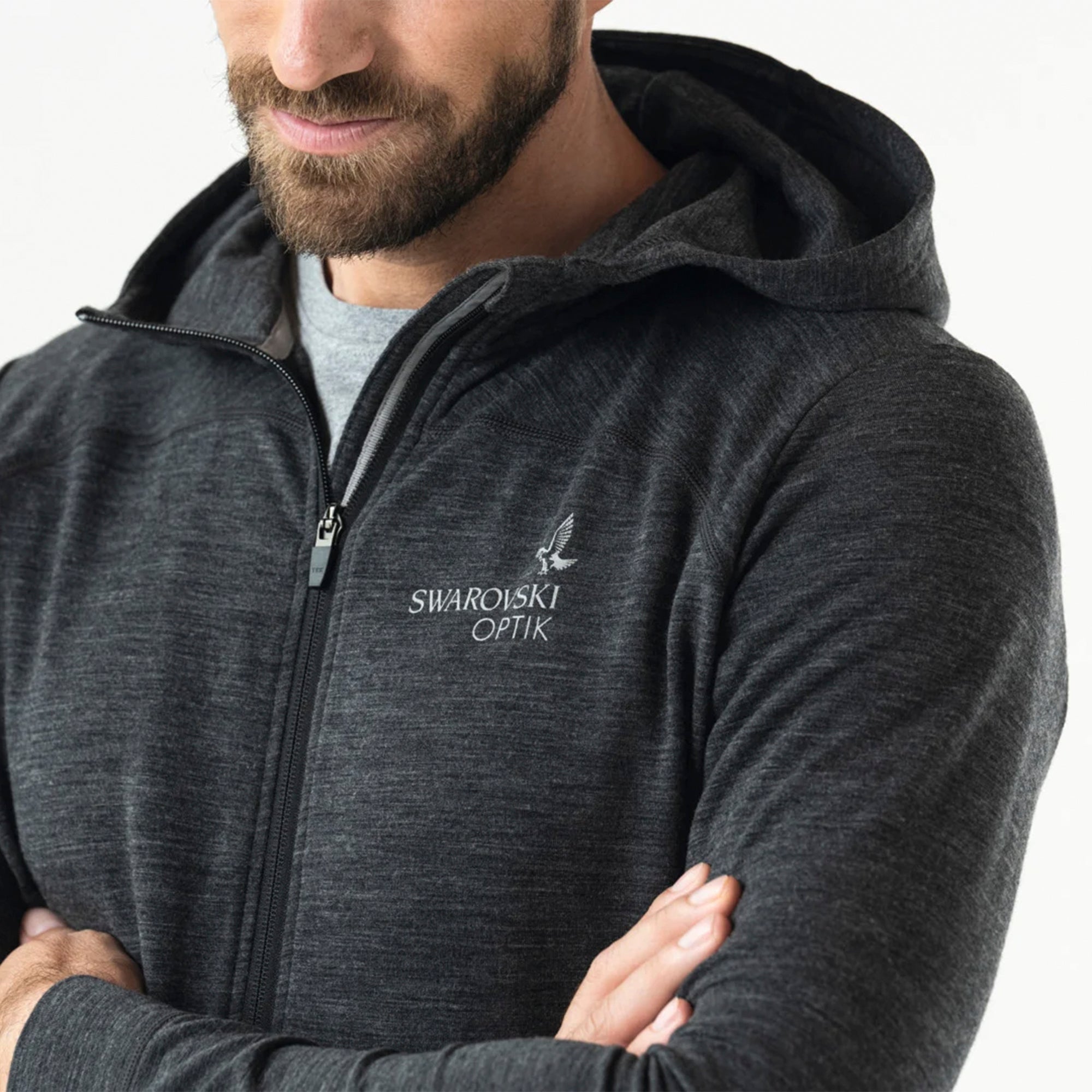 Sudadera con capucha para hombre Swarovski Optik MH Merino