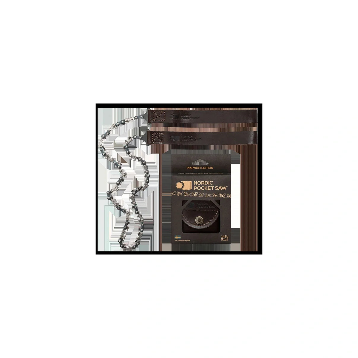Sierra Premium asas piel 65 cm. 33 dientes Nordic Pocket Saw · detalle 2
