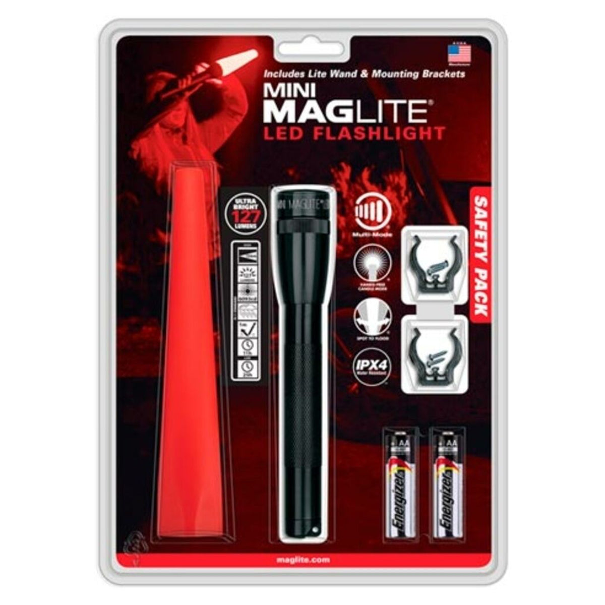 Equipo de seguridad con linterna Mini Maglite AA · vista 1