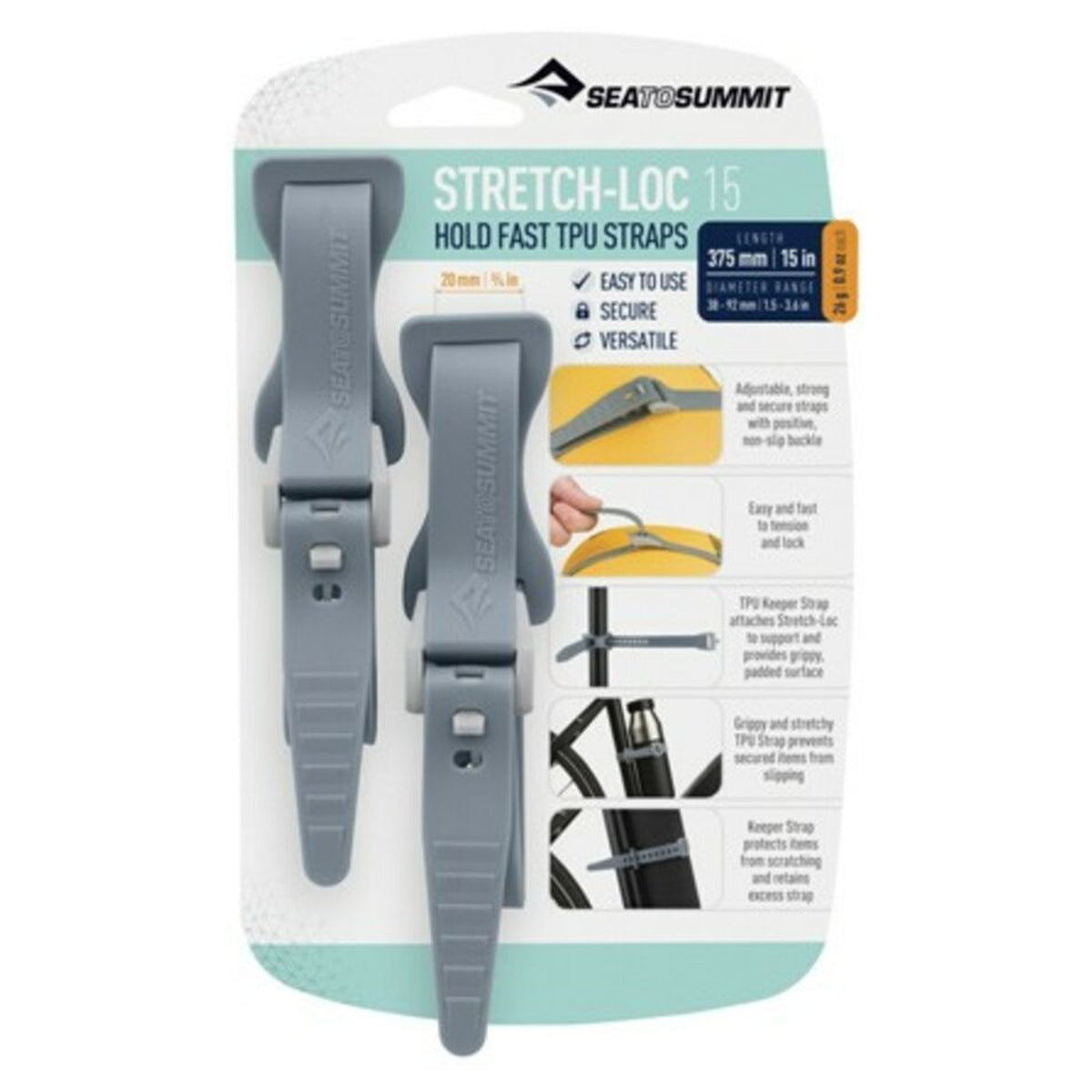 Correas Sea to Summit Stretch-Loc™ · vista 13