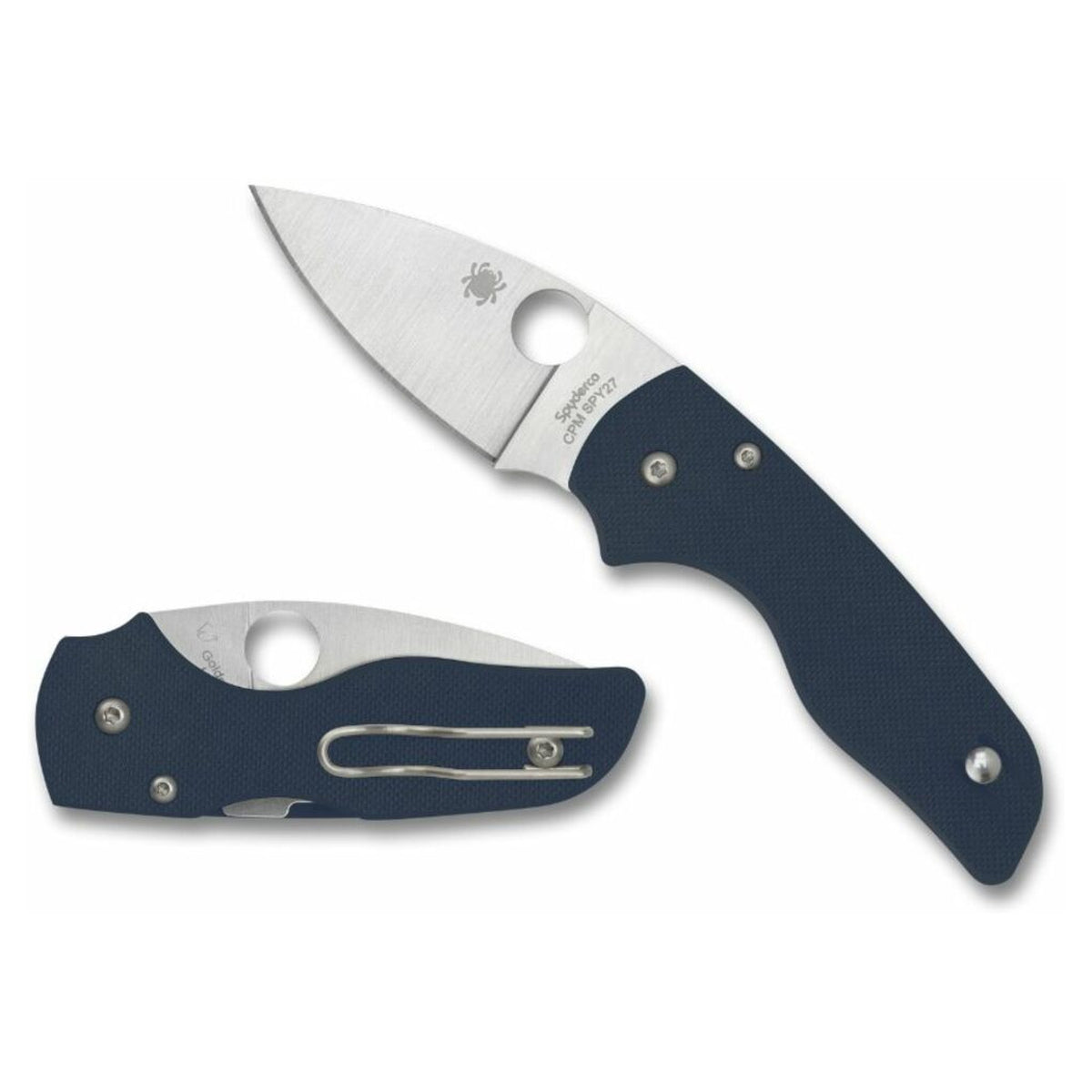 Navaja Spyderco Lil' Native G10 Cobalto · vista 1