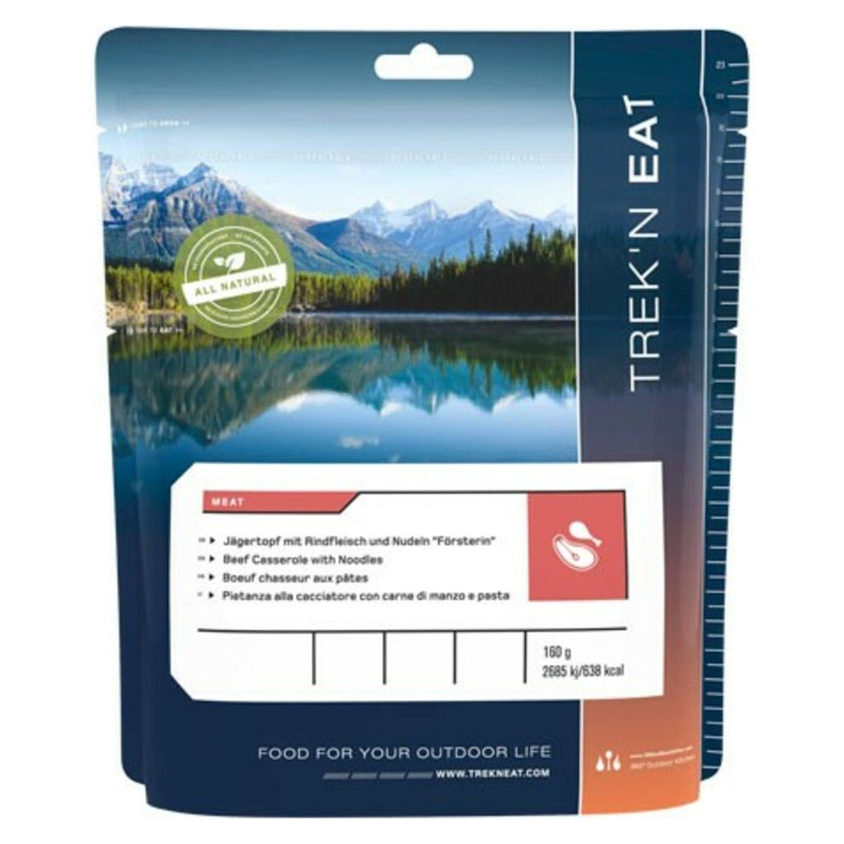 Guiso de ternera con fideos Trek'n Eat · vista 1