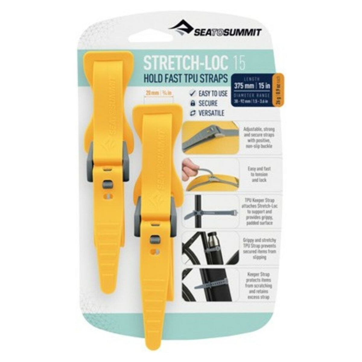 Correas Sea to Summit Stretch-Loc™ · vista 15