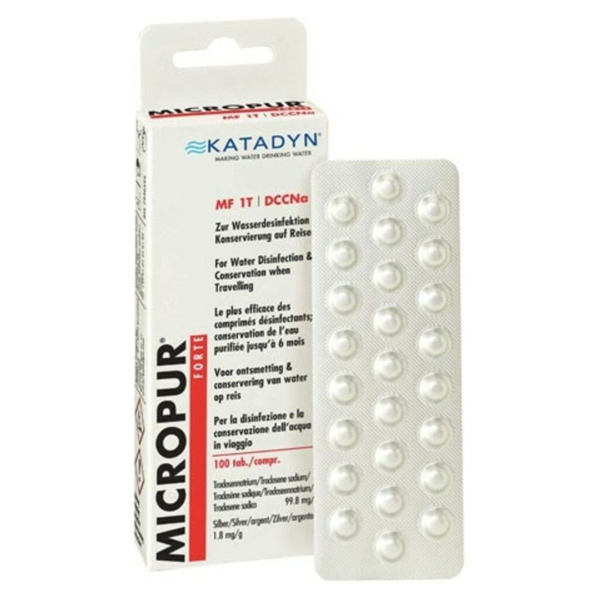 Pastillas desinfectantes Katadyn Micropur Forte · vista 1