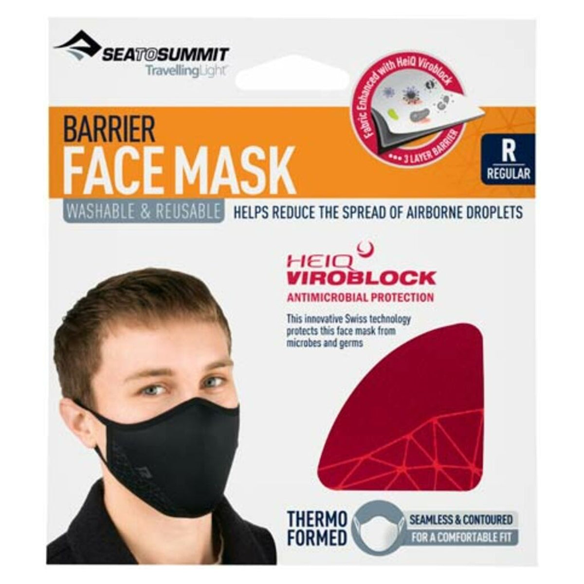 Mascarilla reutilizable Sea to Summit con Heiq Viroblock · vista 21