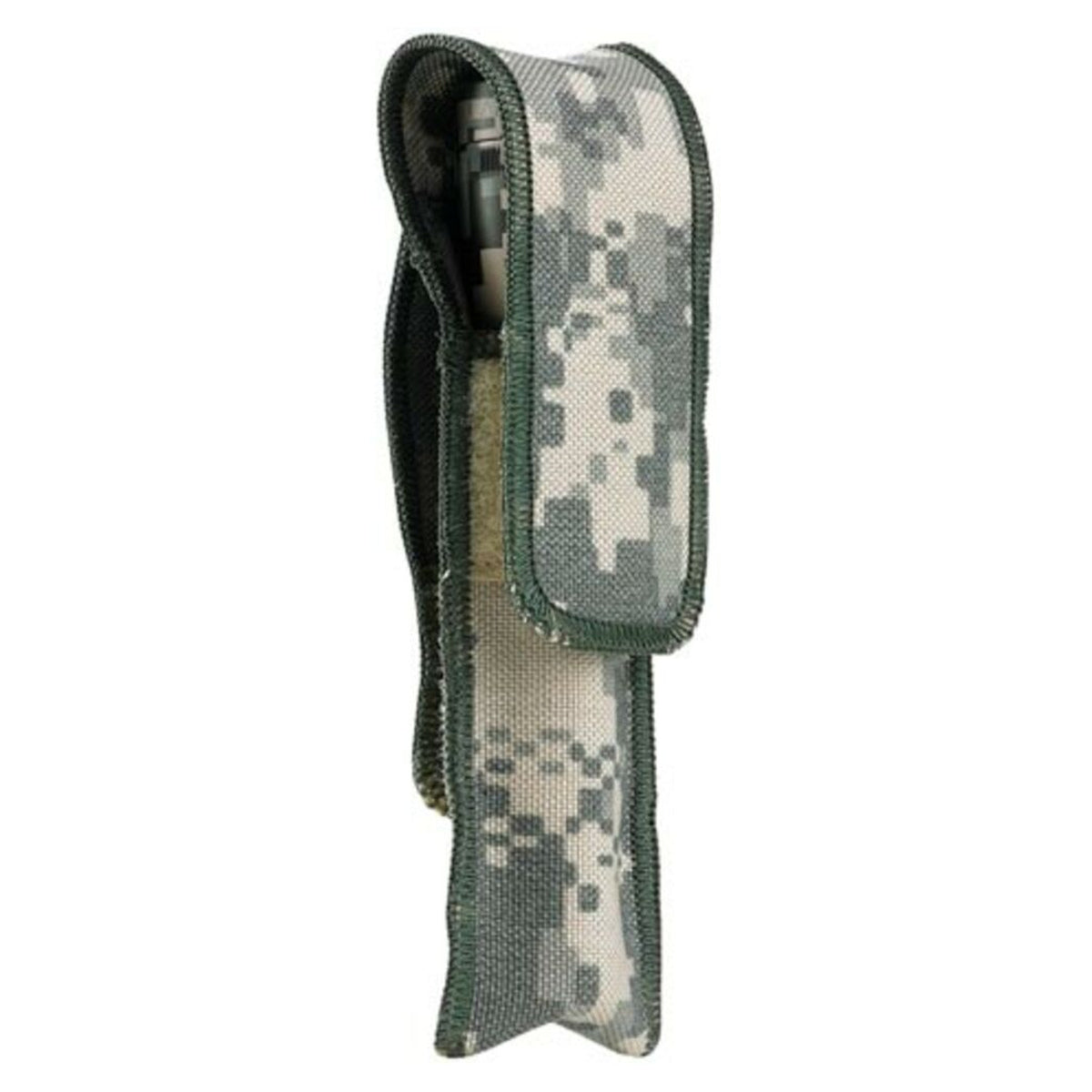 Funda de nylon camuflaje universal para linterna Maglite AA · vista 1