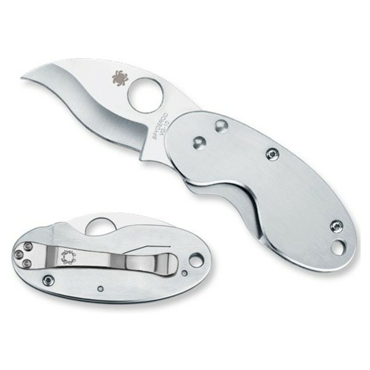 Navaja Spyderco Cricket Stainless mango Acero · vista 7