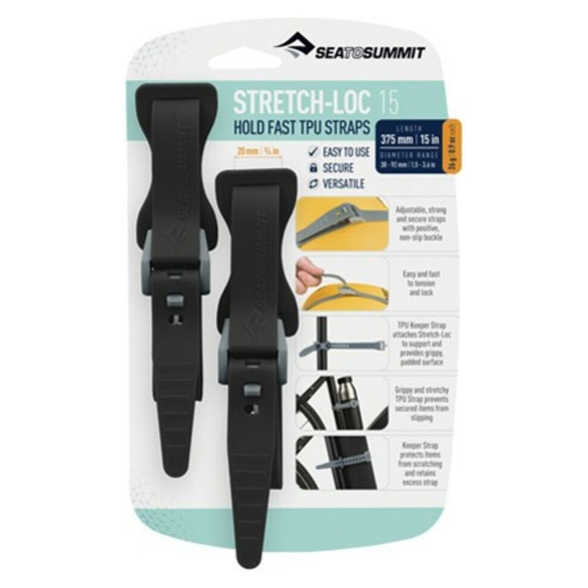 Correas Sea to Summit Stretch-Loc™ · vista 24