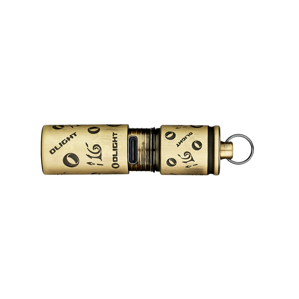 Linterna llavero recargable Olight i16 Brass Anniversary – E.L. 16º aniversario