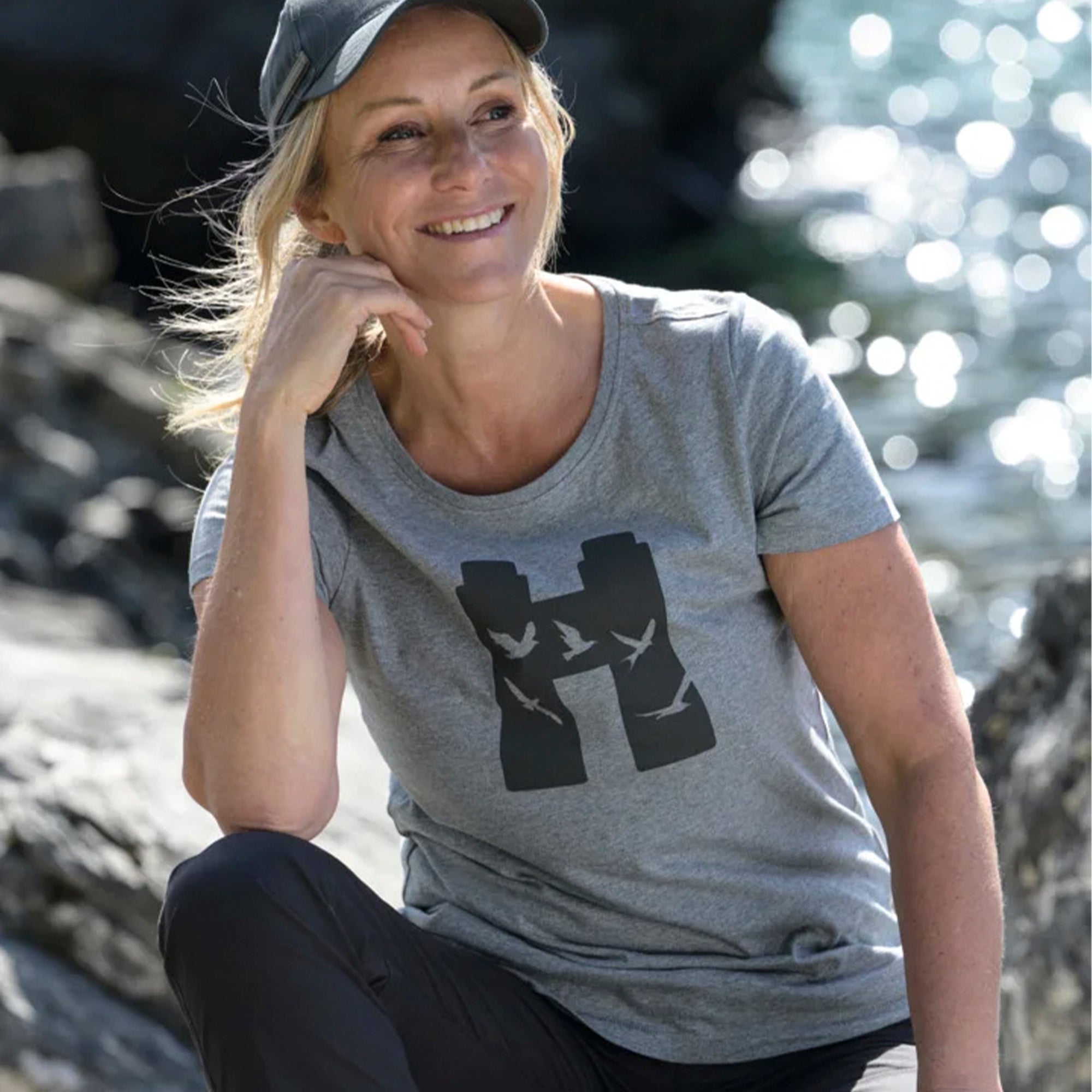 Camiseta Birds para mujer Swarovski Optik TSB
