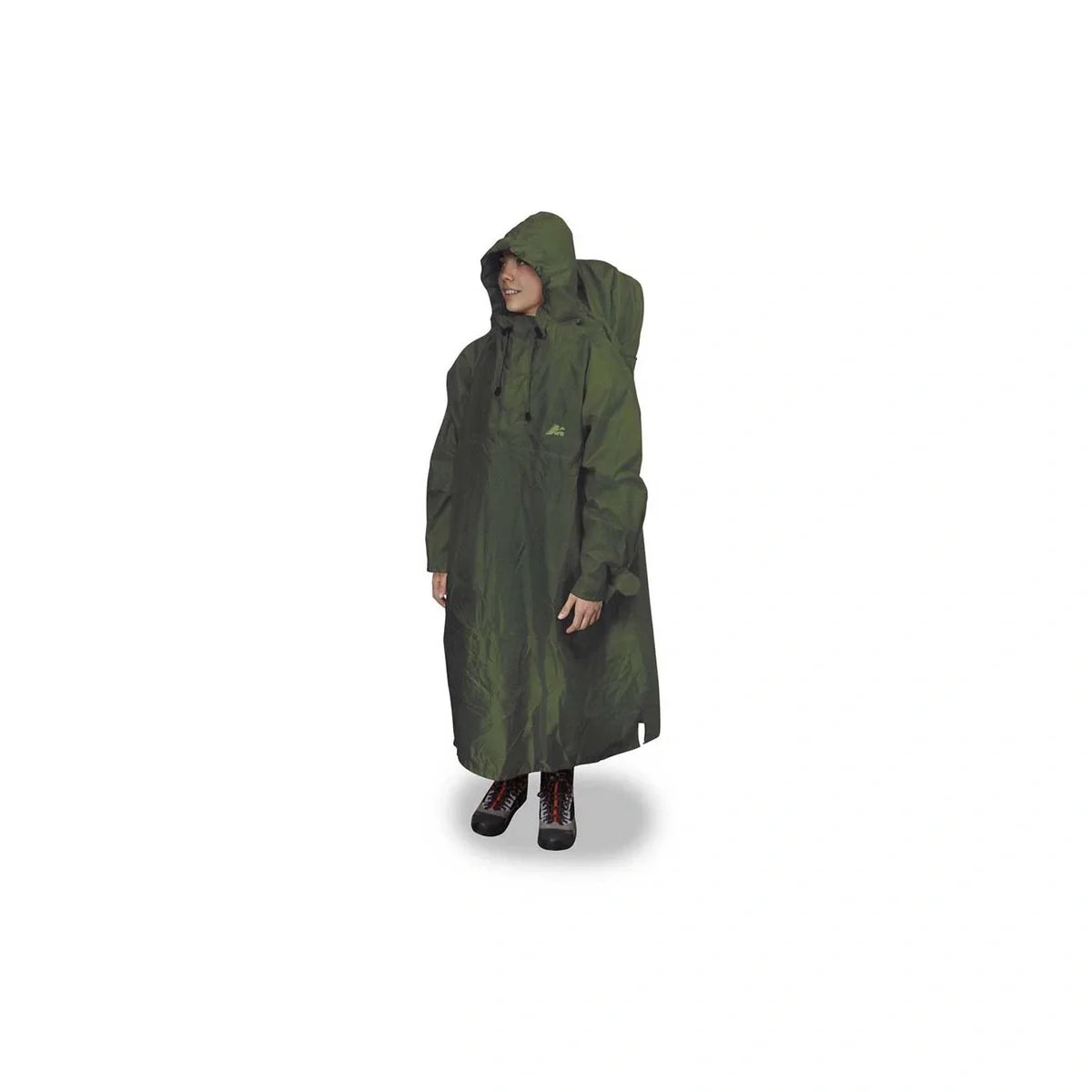 Poncho para lluvia Verde Marsupio · detalle 2