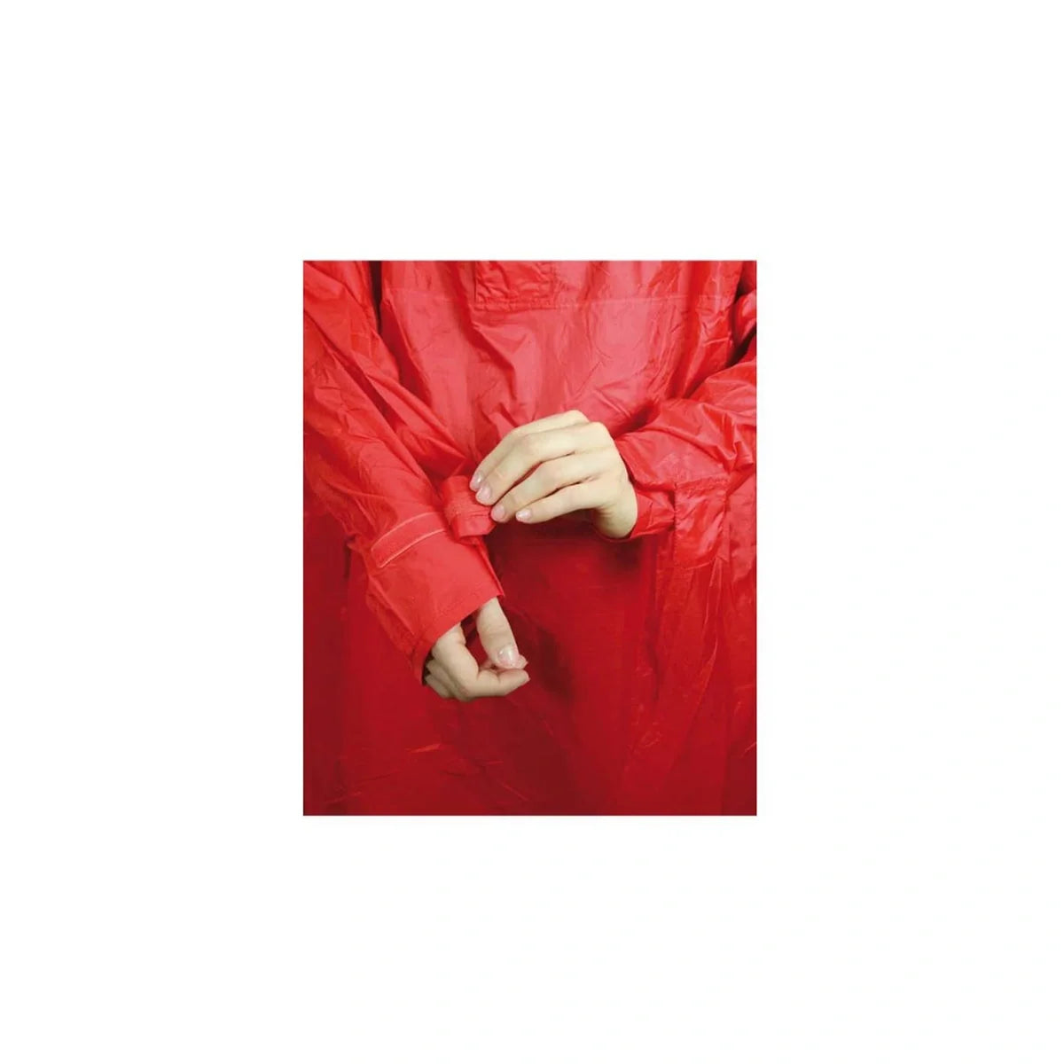 Poncho para lluvia Rojo Marsupio · detalle 3