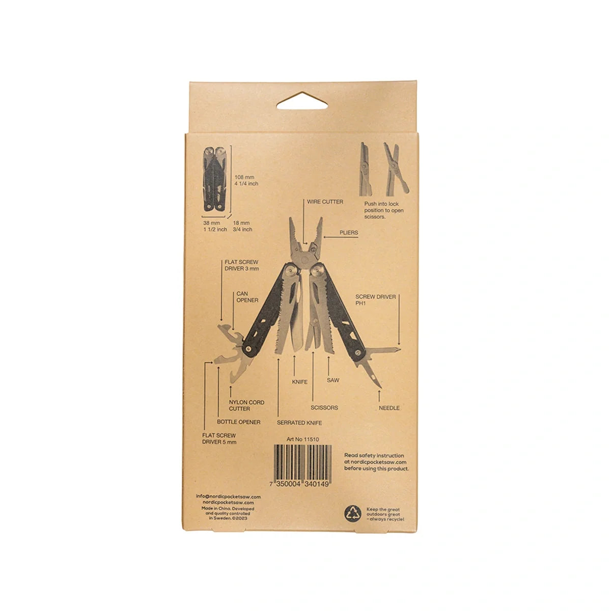Multiherramienta de acero inoxidable Multi-Tool 13 Nordic Pocket Saw · detalle 8