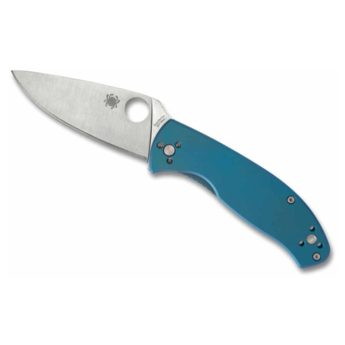 Navaja Spyderco Tenacious Titanio Azul · vista 7