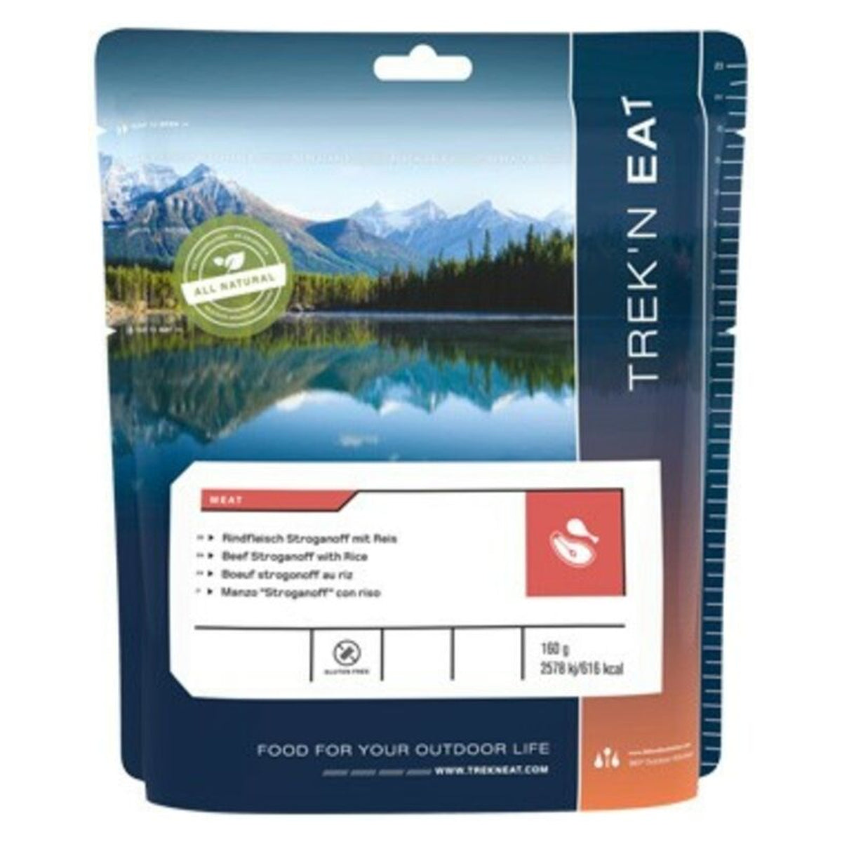 Ternera Stroganoff con arroz Trek'n Eat · vista 1