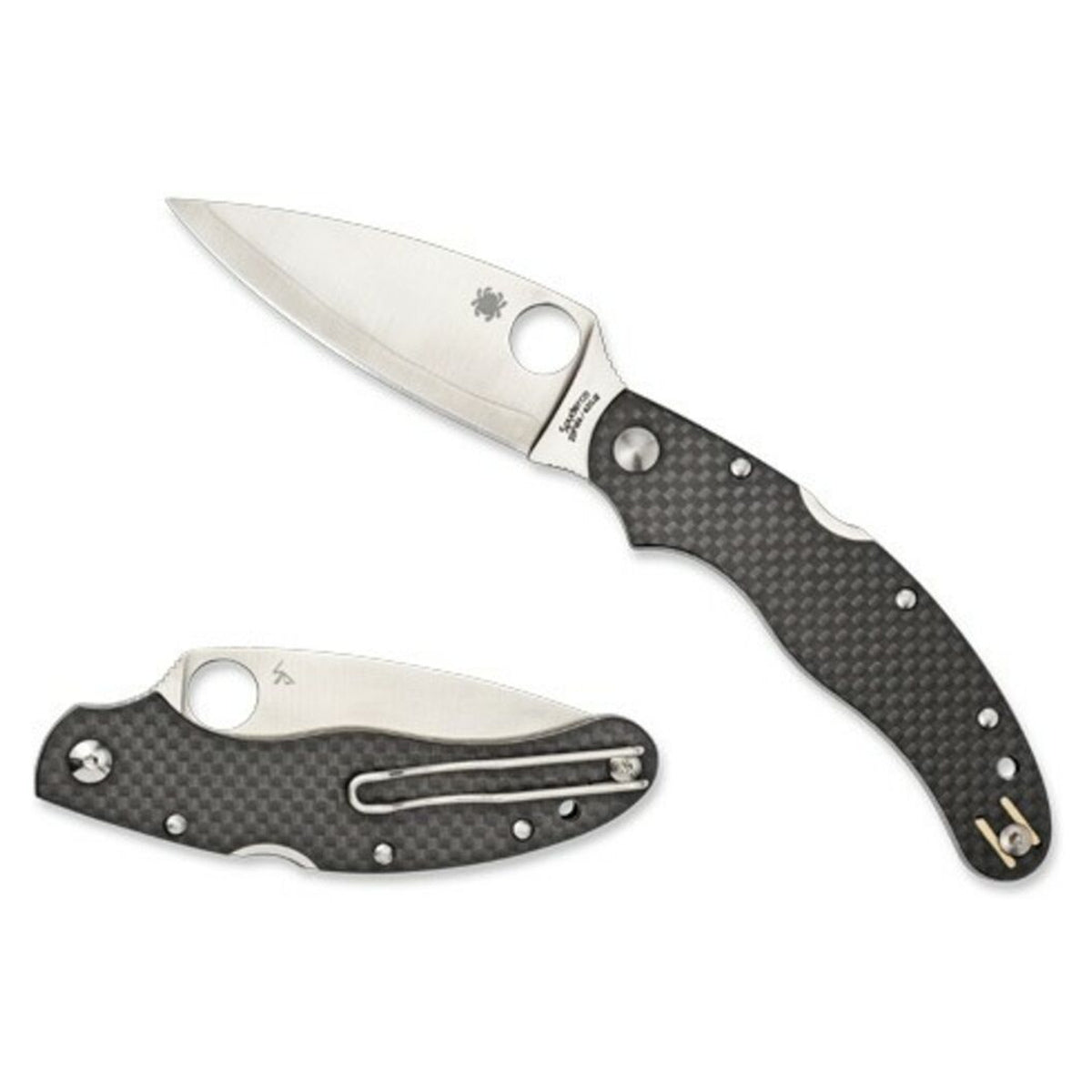 Navaja Spyderco Caly 3,5 Fibra de carbono · vista 1