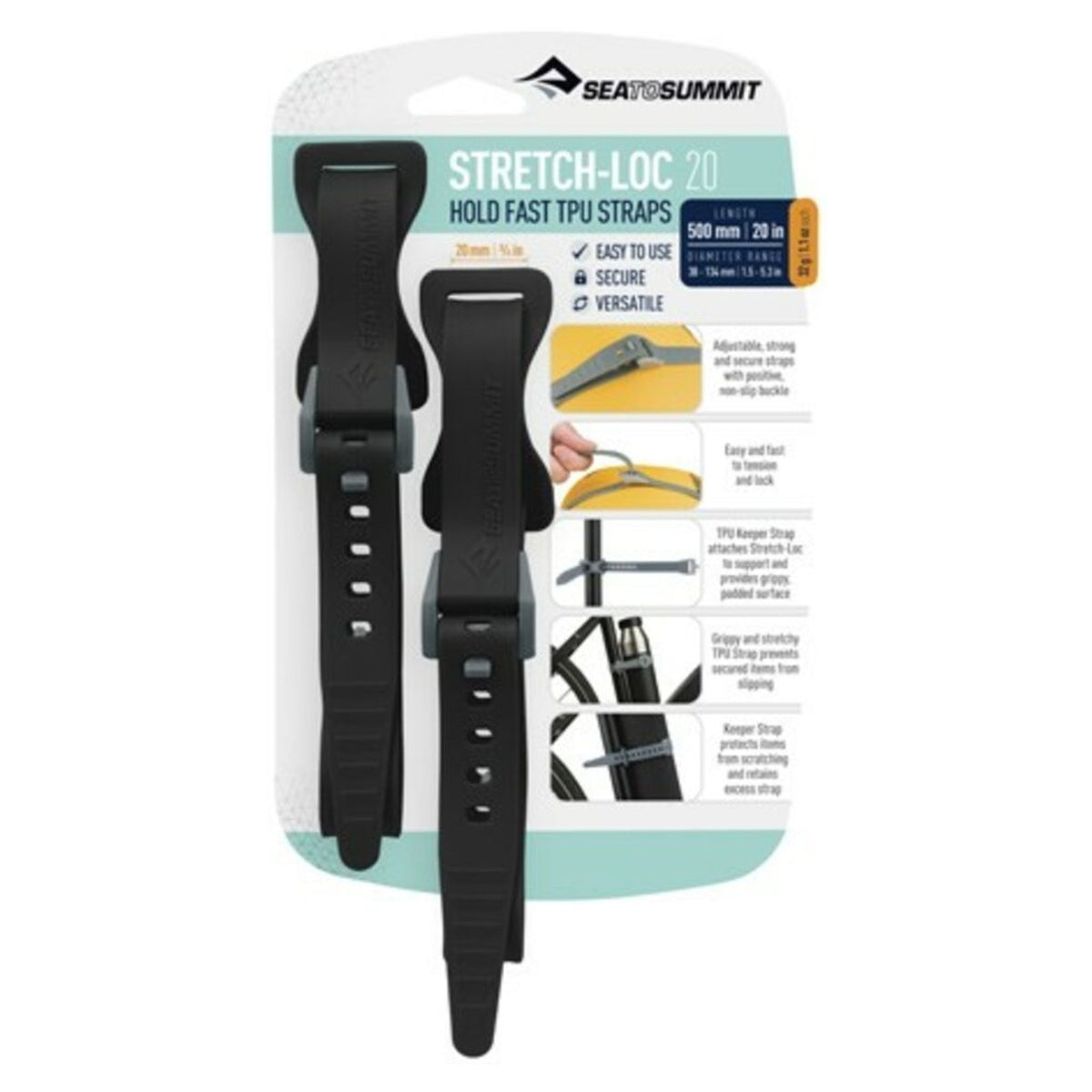 Correas Sea to Summit Stretch-Loc™ · vista 3
