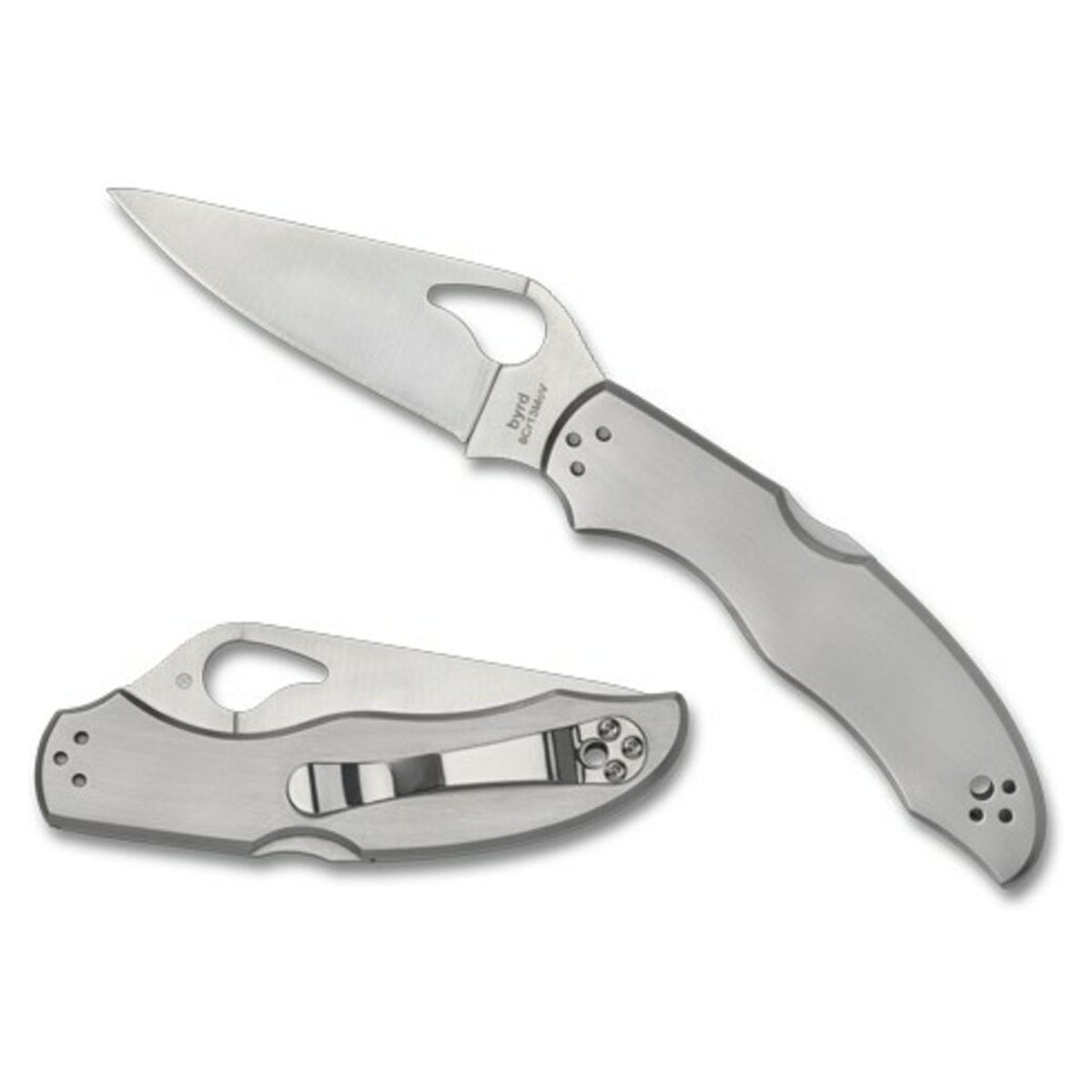 Navaja Byrd Harrier 2 acero inoxidable · vista 3