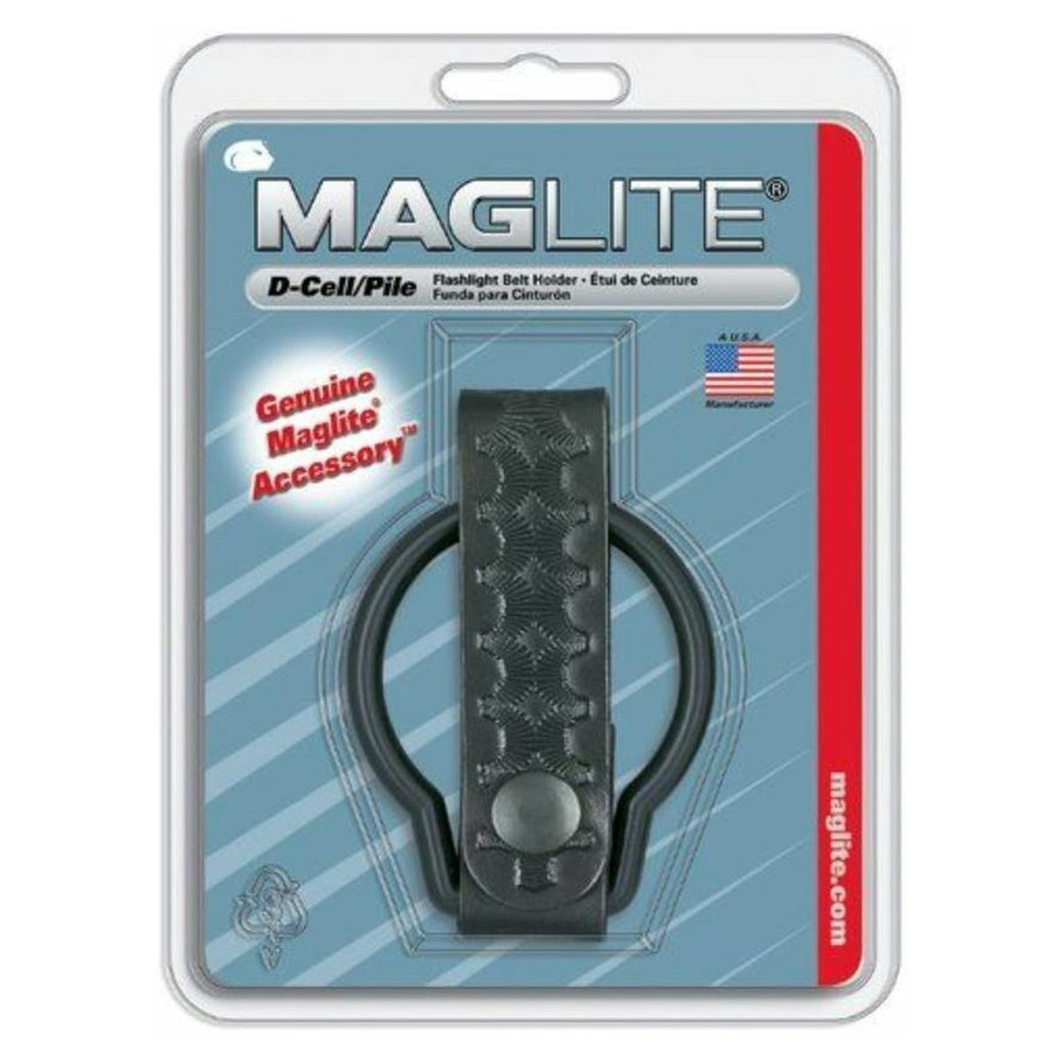 Anilla cinturón con cuero grabado para linternas Maglite · vista 1