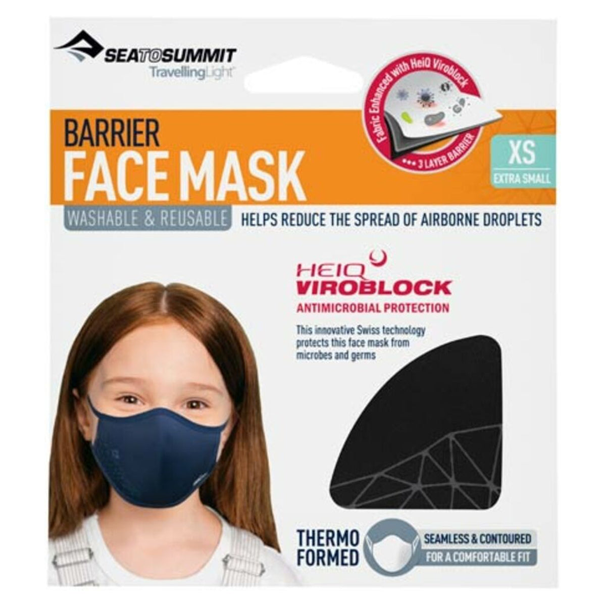 Mascarilla reutilizable Sea to Summit con Heiq Viroblock · vista 25