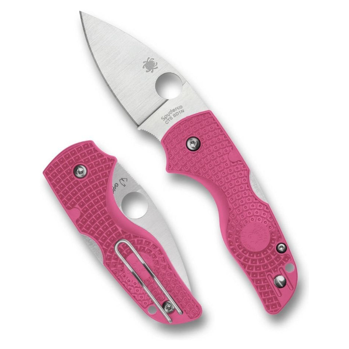 Navaja Spyderco Lil' Native® Lightweight Pink · vista 1