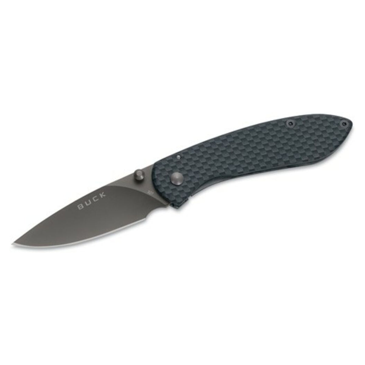 Navaja Buck 327 Nobleman mango fibra de carbono · vista 1