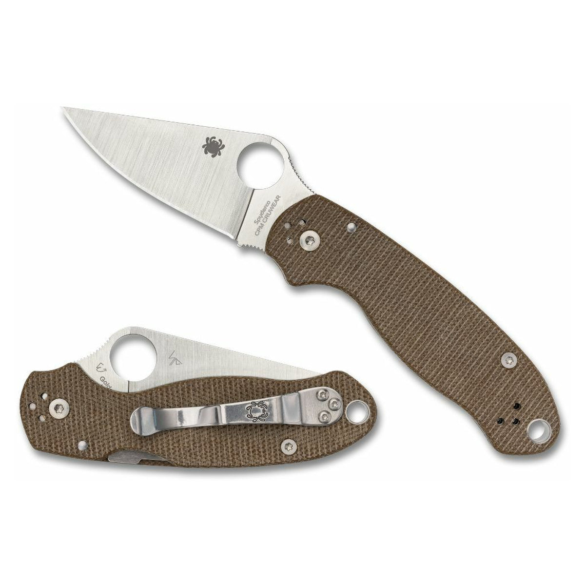 Navaja Spyderco Para 3 Micarta · vista 1