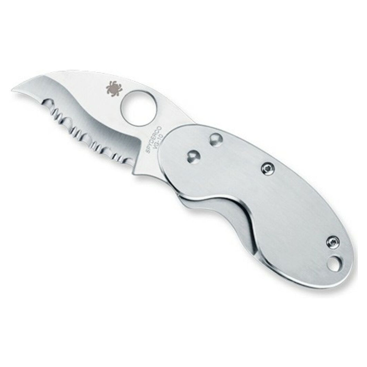 Navaja Spyderco Cricket Stainless mango Acero · vista 2