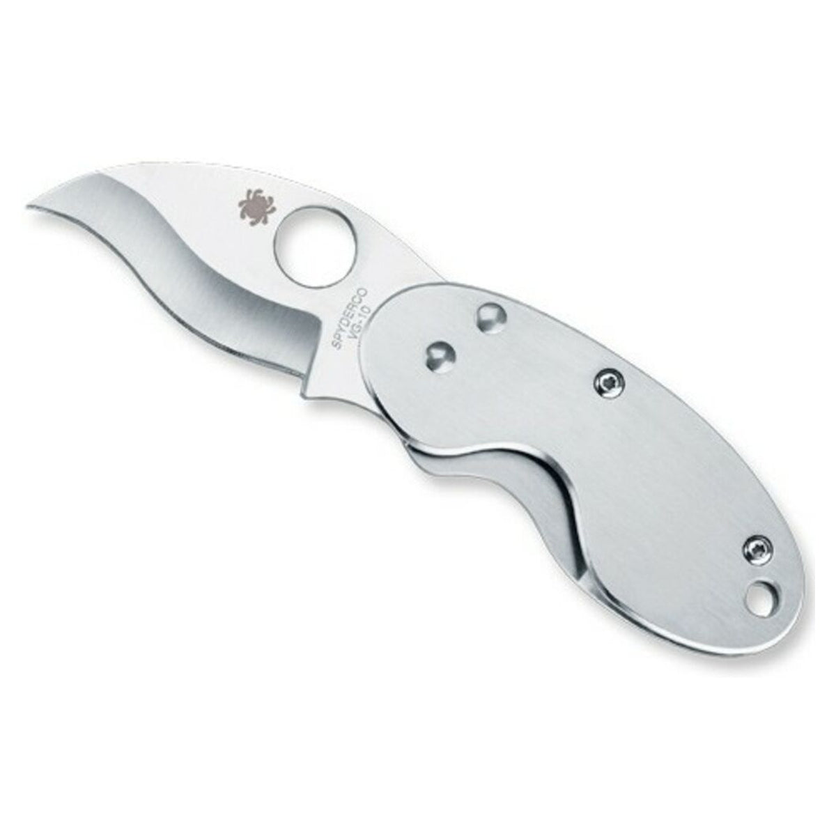 Navaja Spyderco Cricket Stainless mango Acero · vista 1