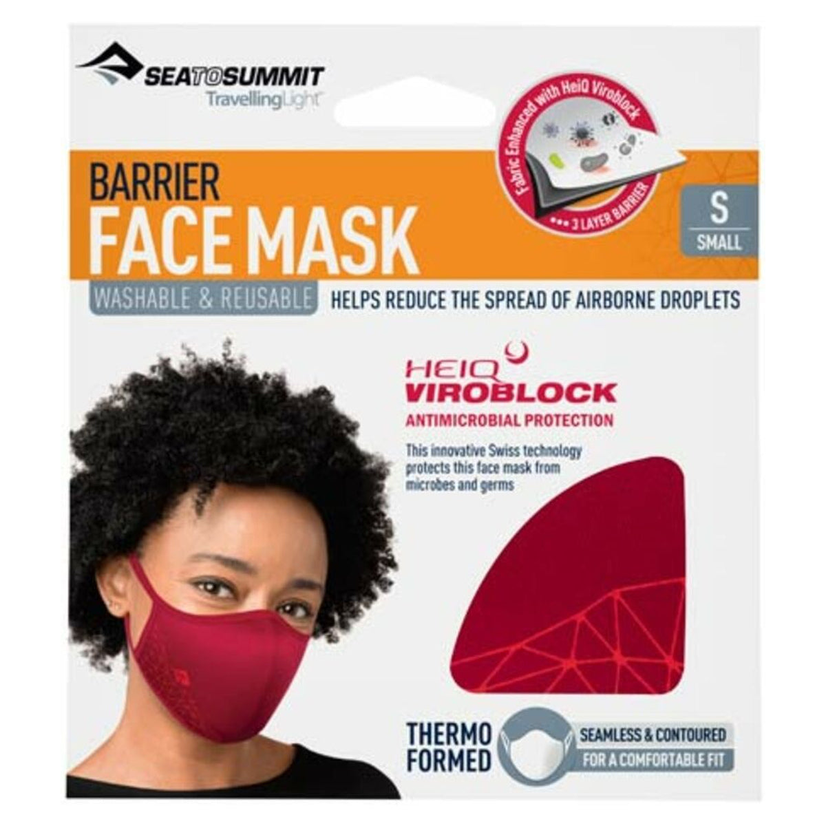 Mascarilla reutilizable Sea to Summit con Heiq Viroblock · vista 18