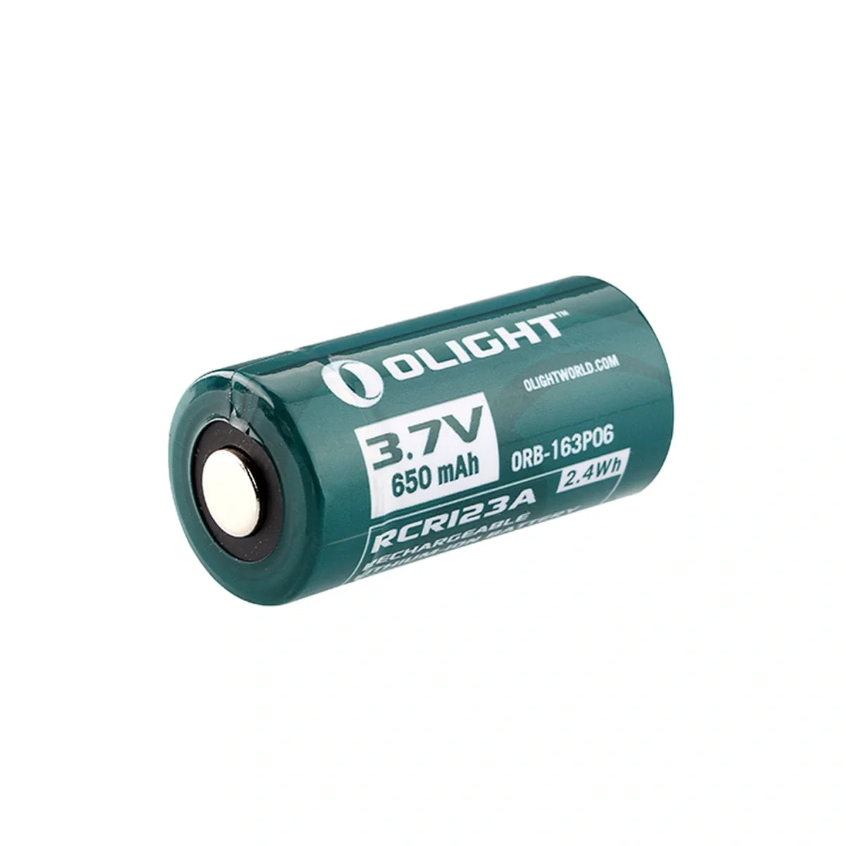 Pack de 2 pilas recargables Olight RCR123A 650 mAh 3.7V - Imagen 2