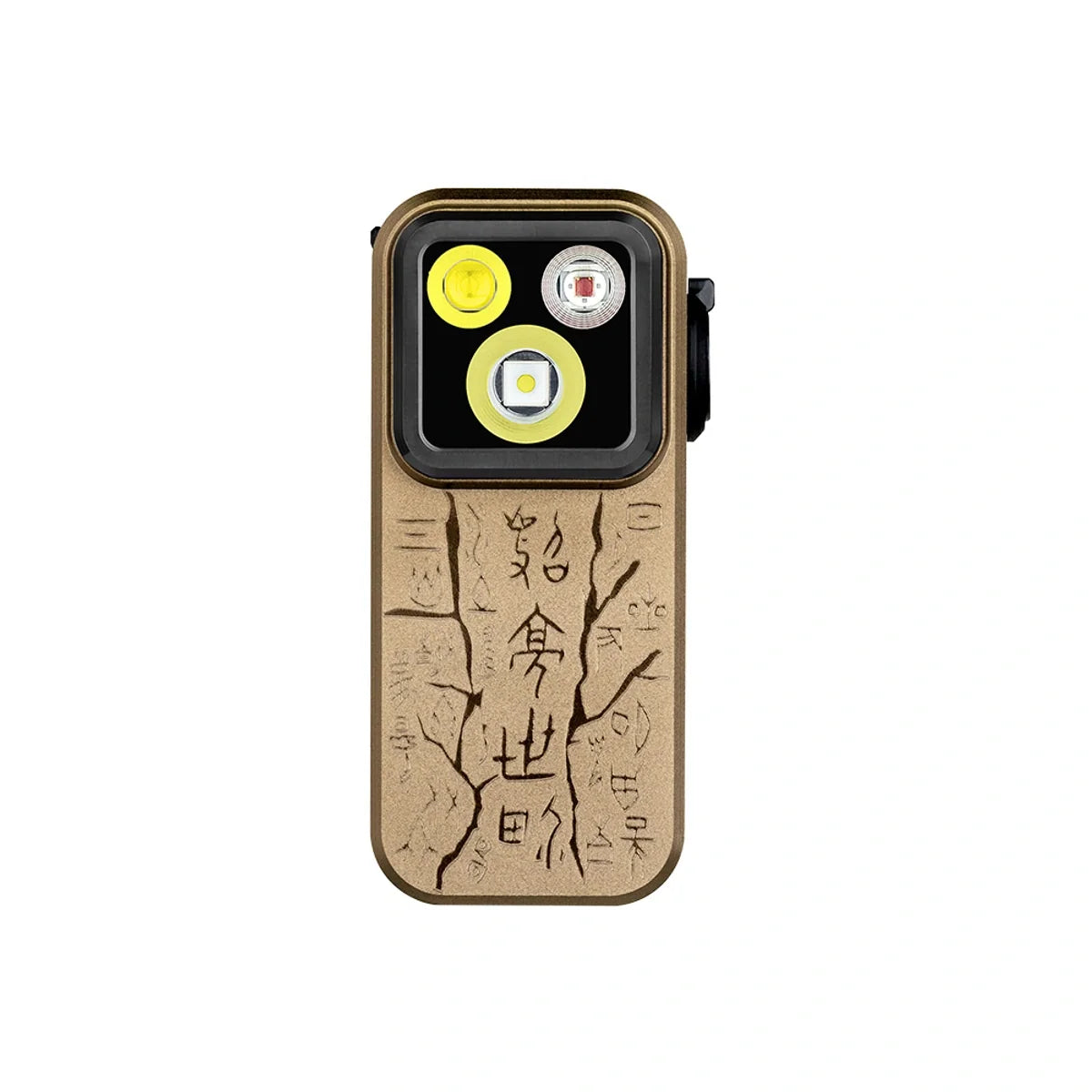 Linterna EDC de ángulo recto Oclip Pro 500 lúmenes Olight ancient script